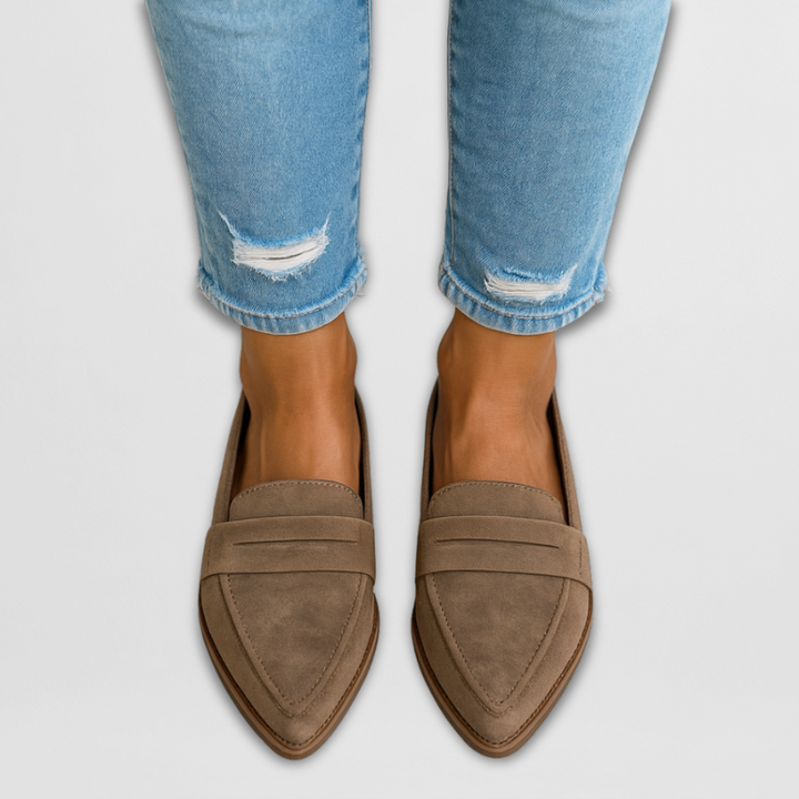 Nadia - Suede Slippers