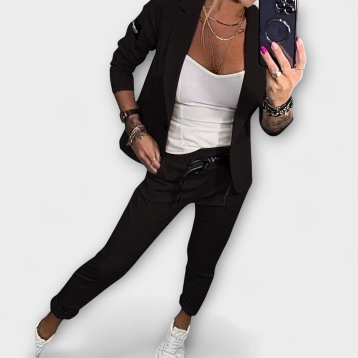 MaryAnne | Elegant Set of Top, Jacket, and Pants