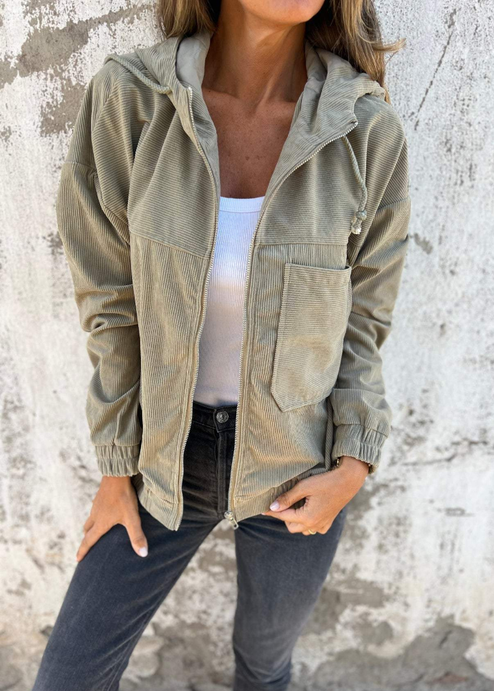 Elise ~ Soft hoodie with hood and zipper