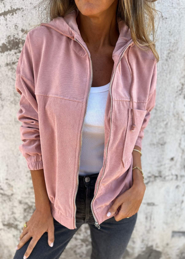 Elise ~ Soft hoodie with hood and zipper