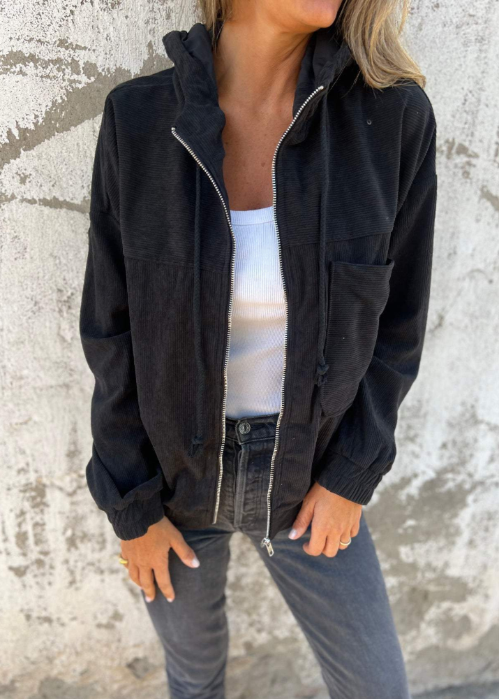 Elise ~ Soft hoodie with hood and zipper