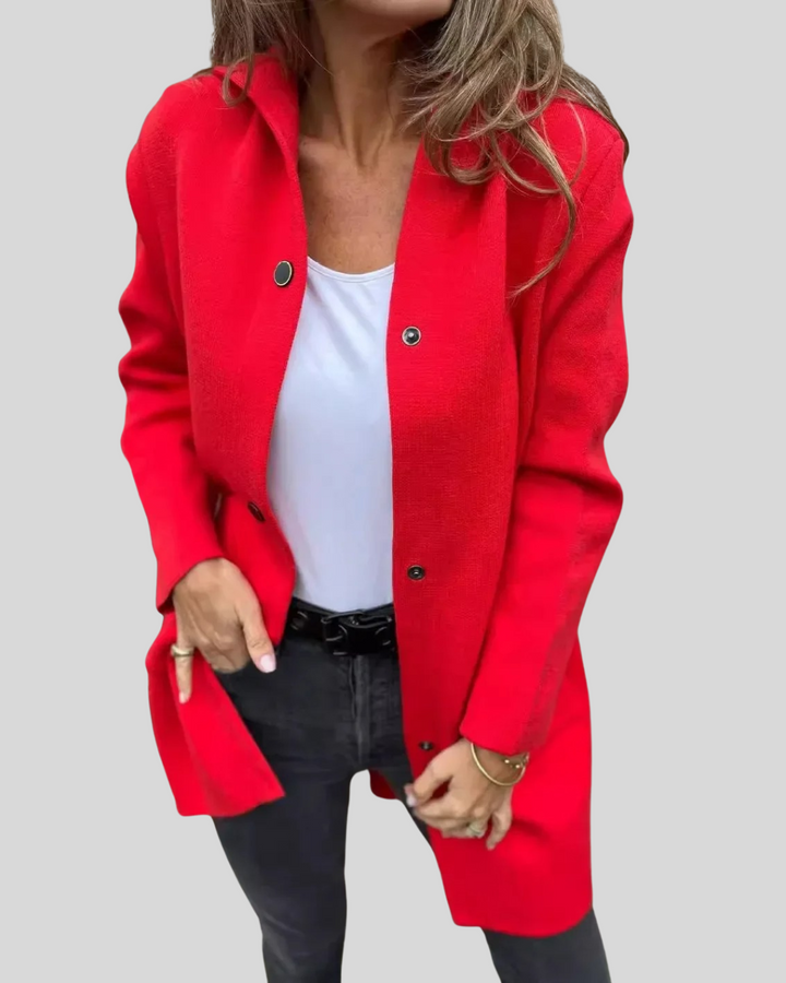 MaryAnne | Hooded Woolen Coat for Everyday Warmth