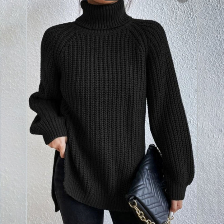 Éloïse™ | Split Turtleneck Sweater