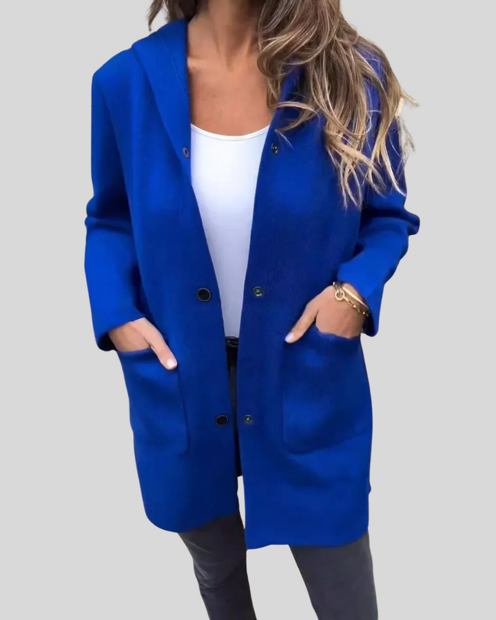 MaryAnne | Hooded Woolen Coat for Everyday Warmth
