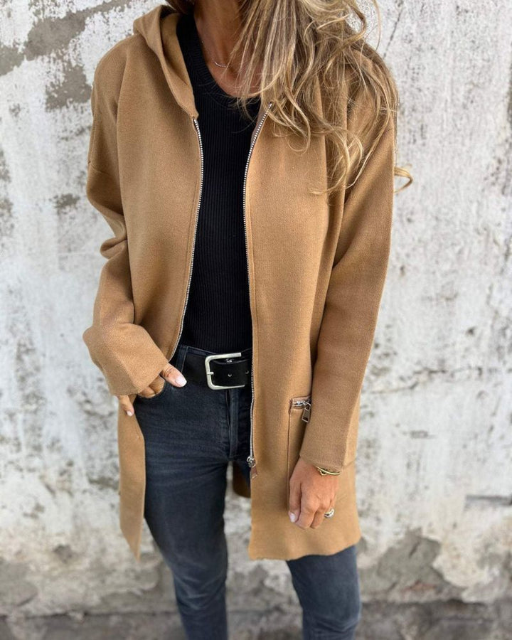 Orla | Long Jacket With Hood