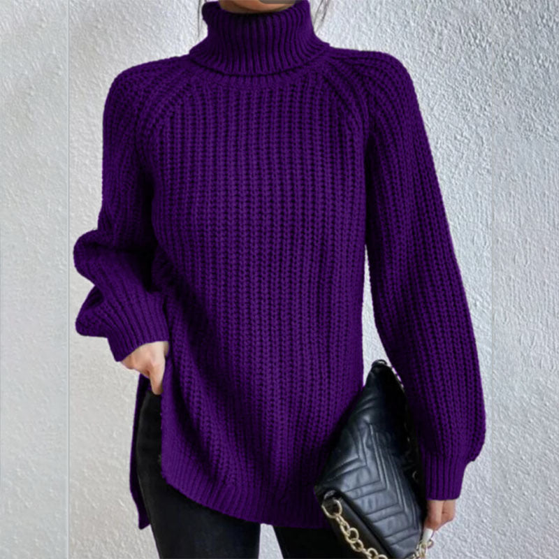 Éloïse™ | Split Turtleneck Sweater