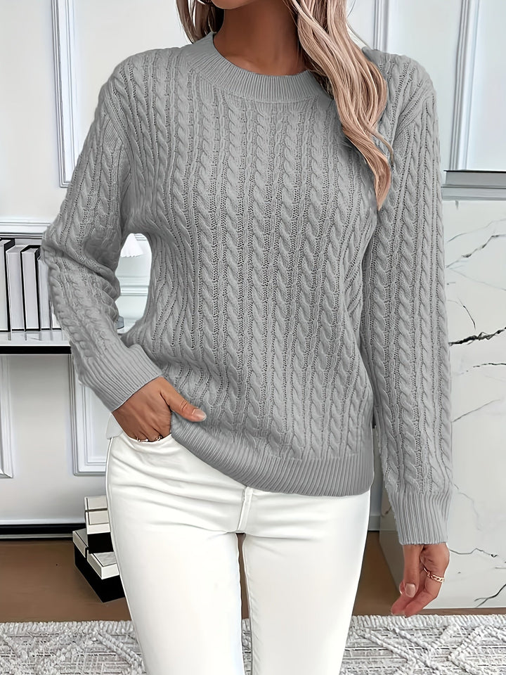 Bernila – Ladies' Cable Knit Jumper