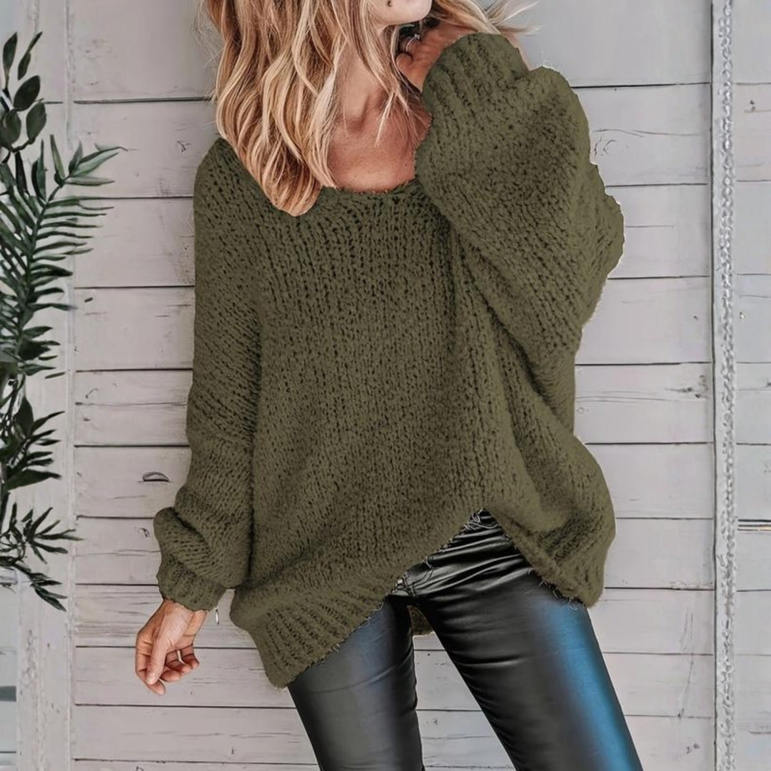 Helen - Casual Long Sleeve Round Neck Sweater