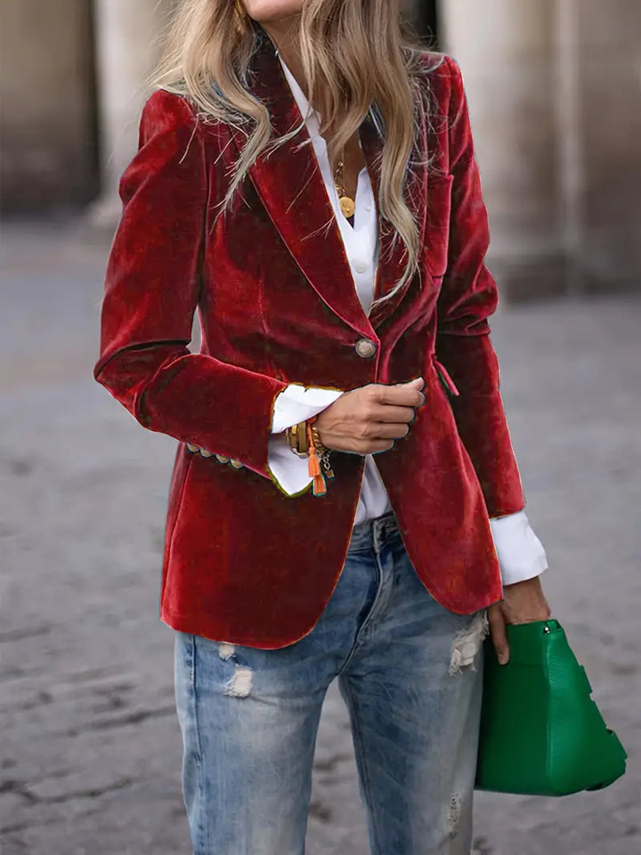 JULISSA | Elegant Velvet Blazer