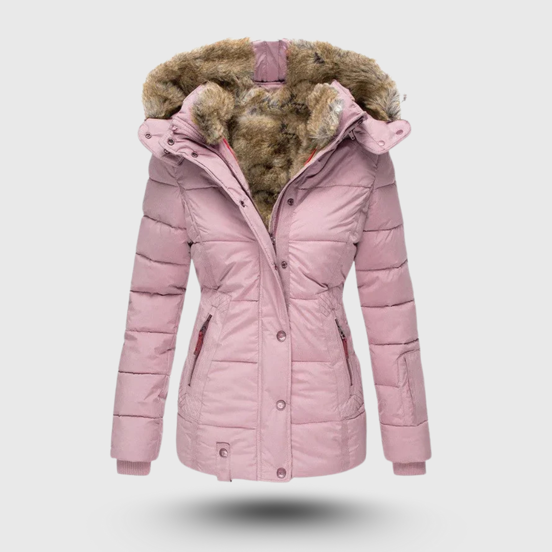 Hanne™ - Winter Jacket with Fluffy Collar and Slim Fit
