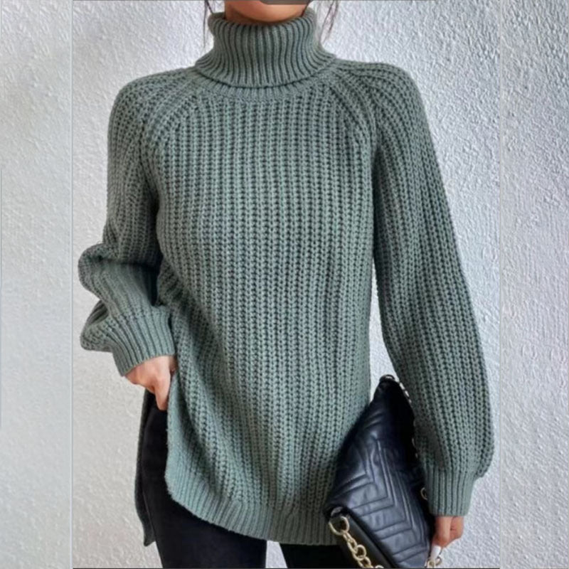 Éloïse™ | Split Turtleneck Sweater