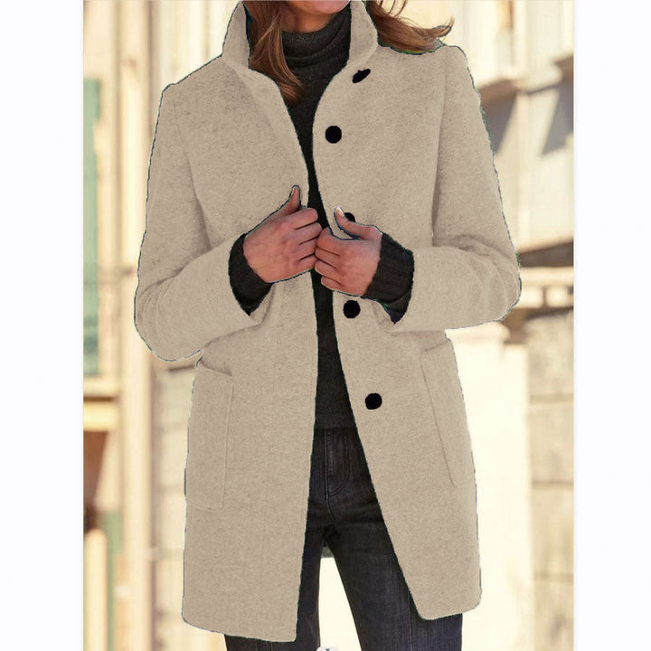 Vintora™ - Vintage-Inspired Long Sleeve Windbreaker with Buttons and Stand Collar