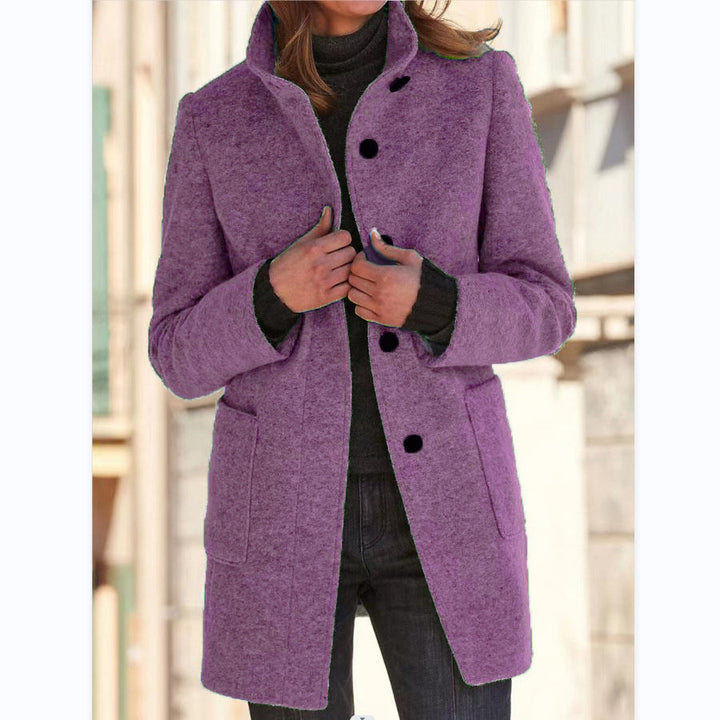 Vintora™ - Vintage-Inspired Long Sleeve Windbreaker with Buttons and Stand Collar