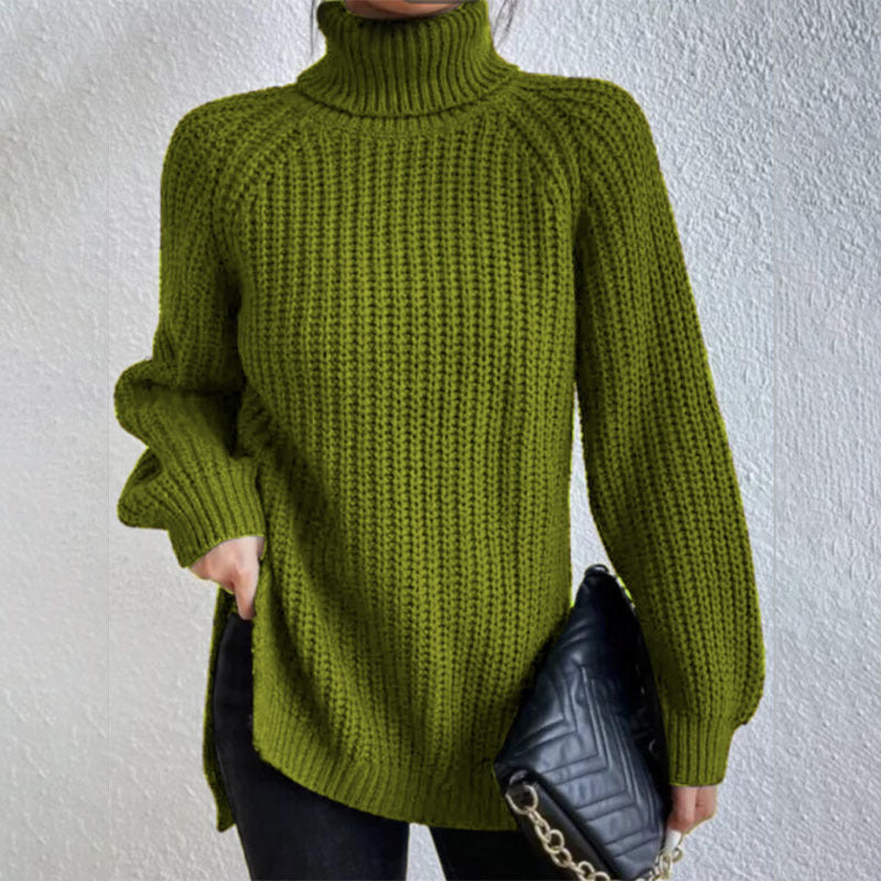 Éloïse™ | Split Turtleneck Sweater