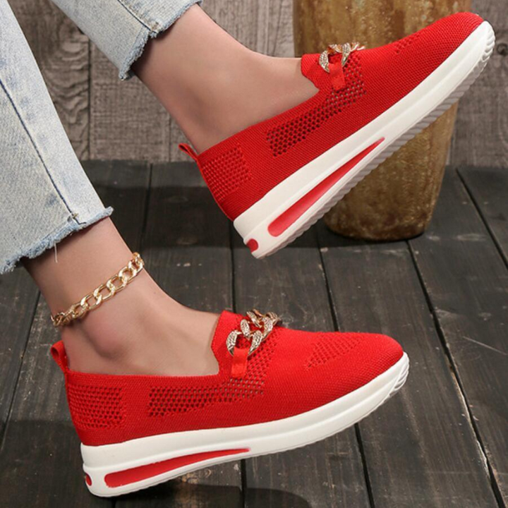 Cindi™ Slip-On Sneakers with Chain Detail
