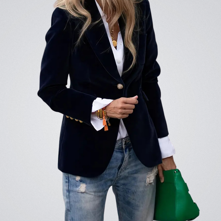 MaryAnne | Elegant Velvet Blazer