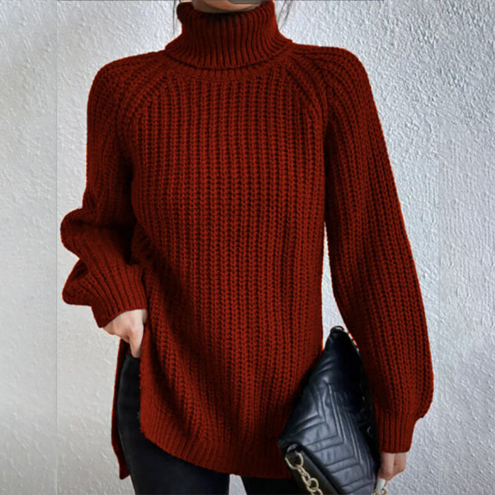 Éloïse™ | Split Turtleneck Sweater