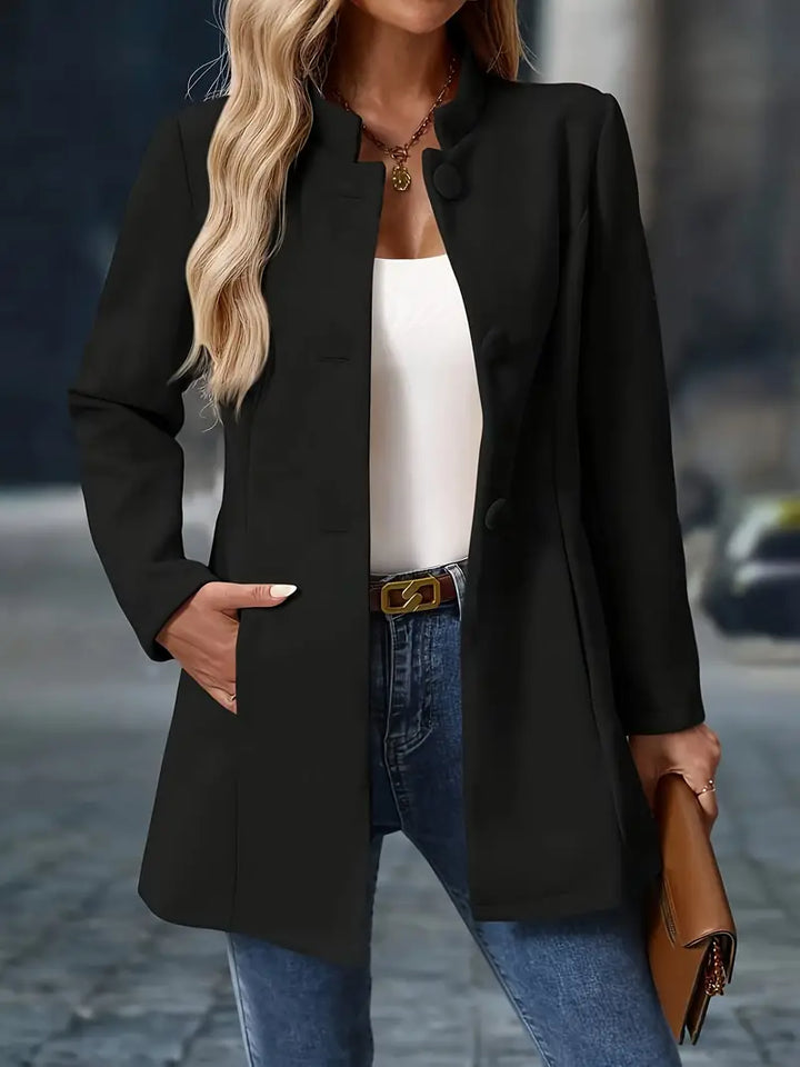 Janey – Elegant Long Blazer-Style Jacket