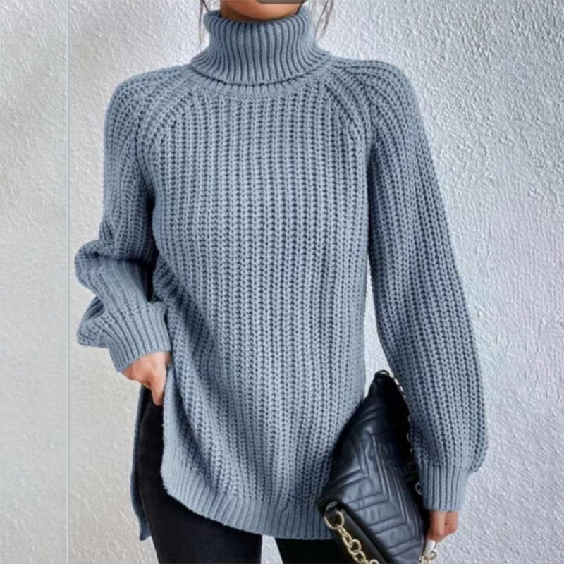 Éloïse™ | Split Turtleneck Sweater