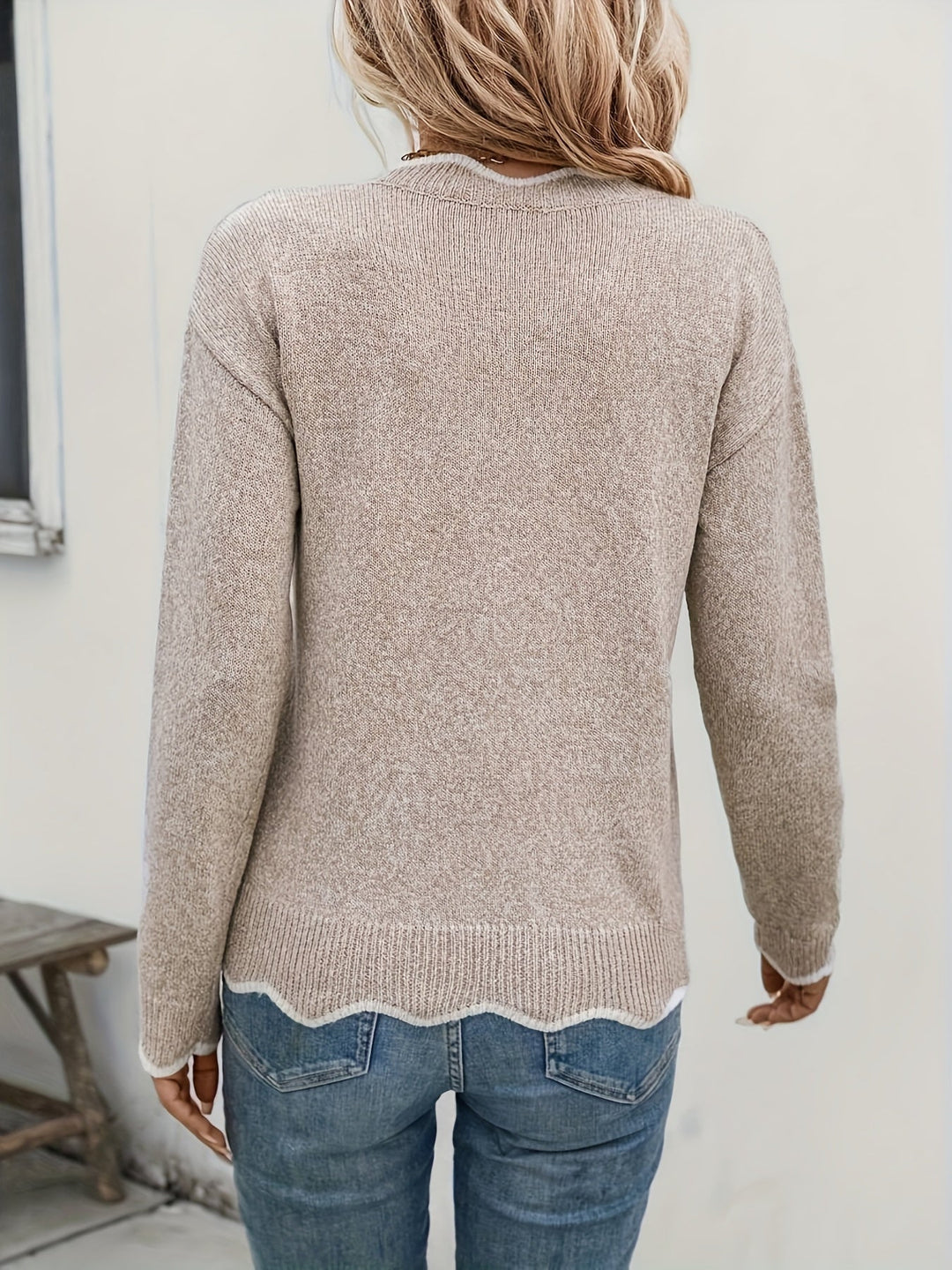 Éléonore™ | V-Neck Ribbed Sweater