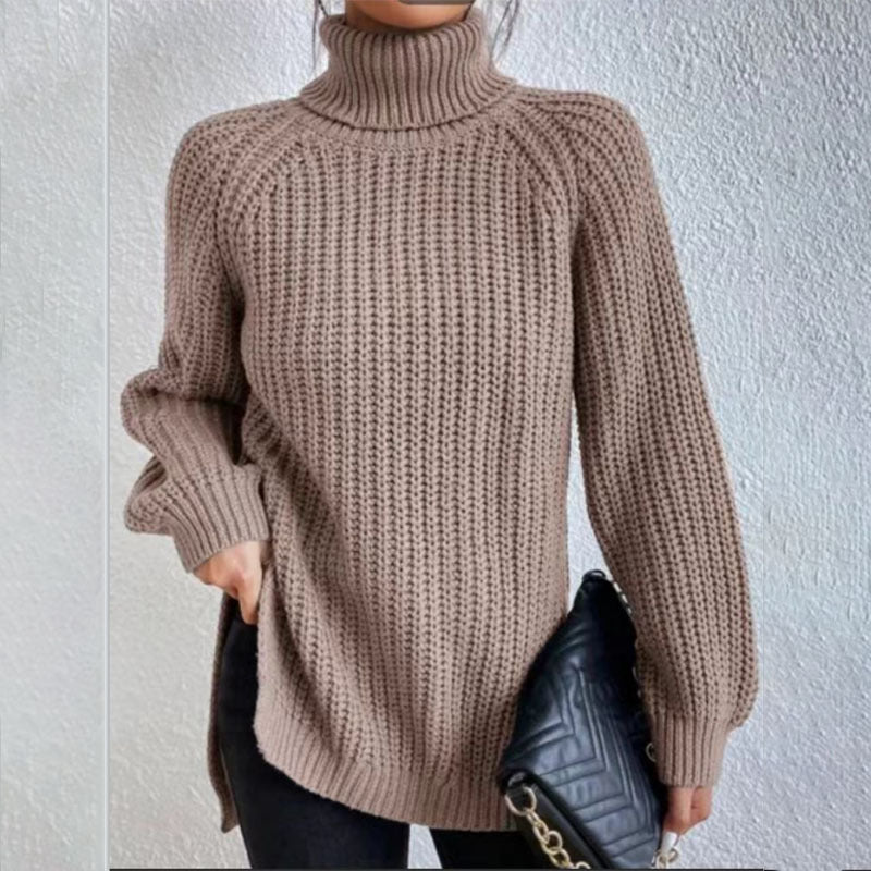 Éloïse™ | Split Turtleneck Sweater