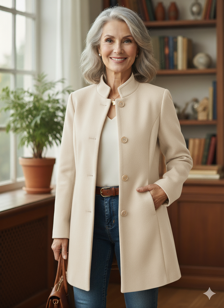 Janey – Elegant Long Blazer-Style Jacket