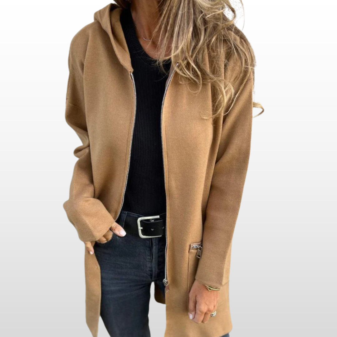 Orla | Long Jacket With Hood