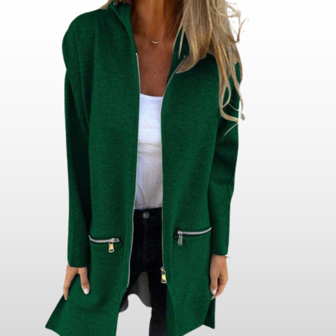 Orla | Long Jacket With Hood