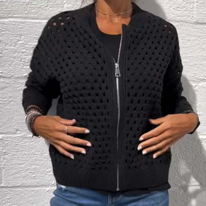 Nova | Knitted Jacket with Zipper
