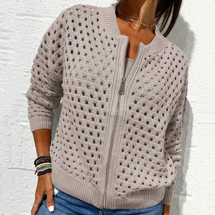 Nova | Knitted Jacket with Zipper