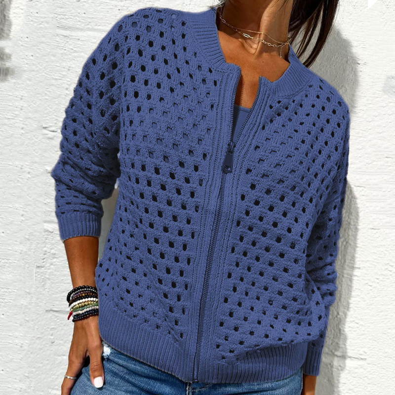 Nova | Knitted Jacket with Zipper